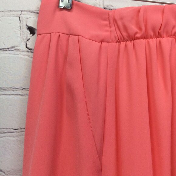 Nymphe Maxi Skirt Womens Size L Coral Lined Flowy Wedding Guest Pull On Pockets - Picture 5 of 10